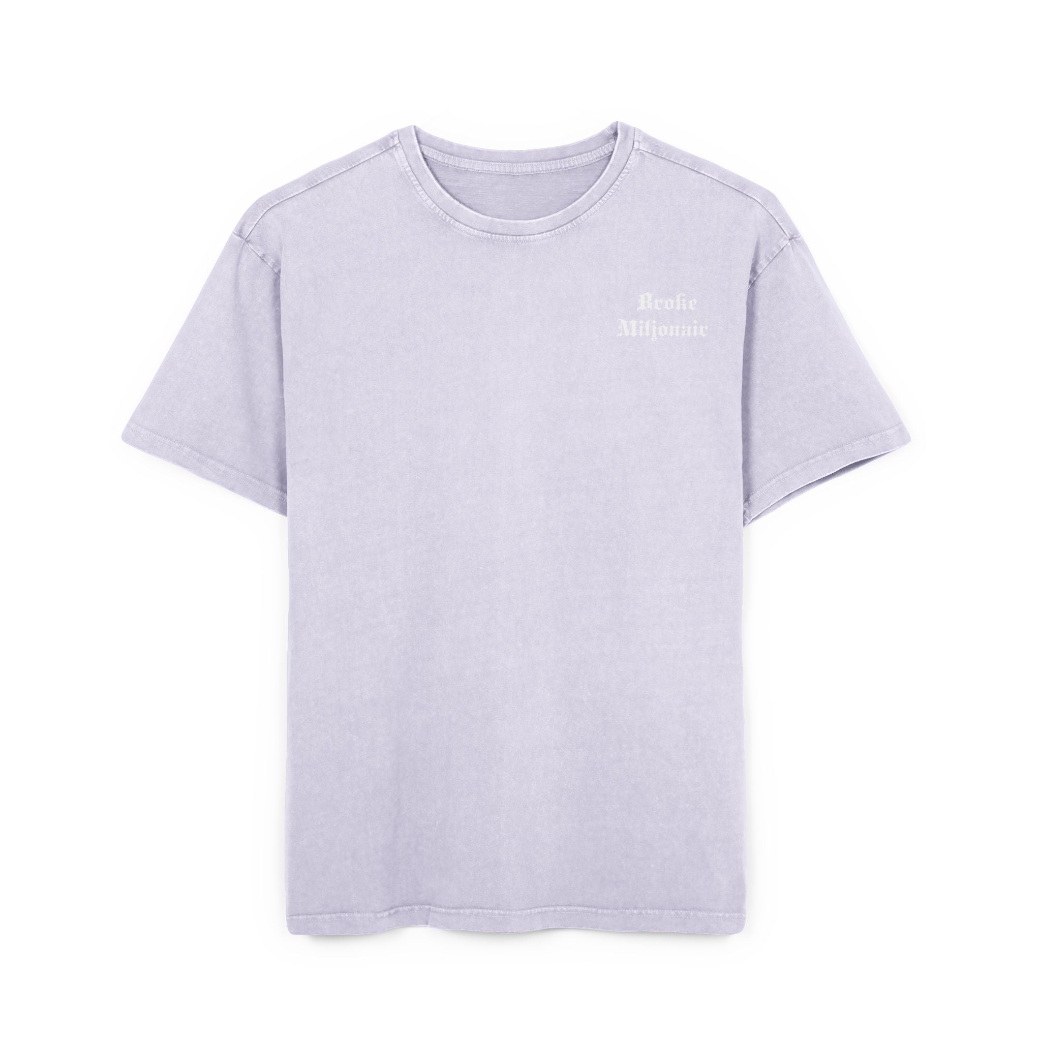 Broke Miljonair Men's Acid Washed Graphic Oversized Tee