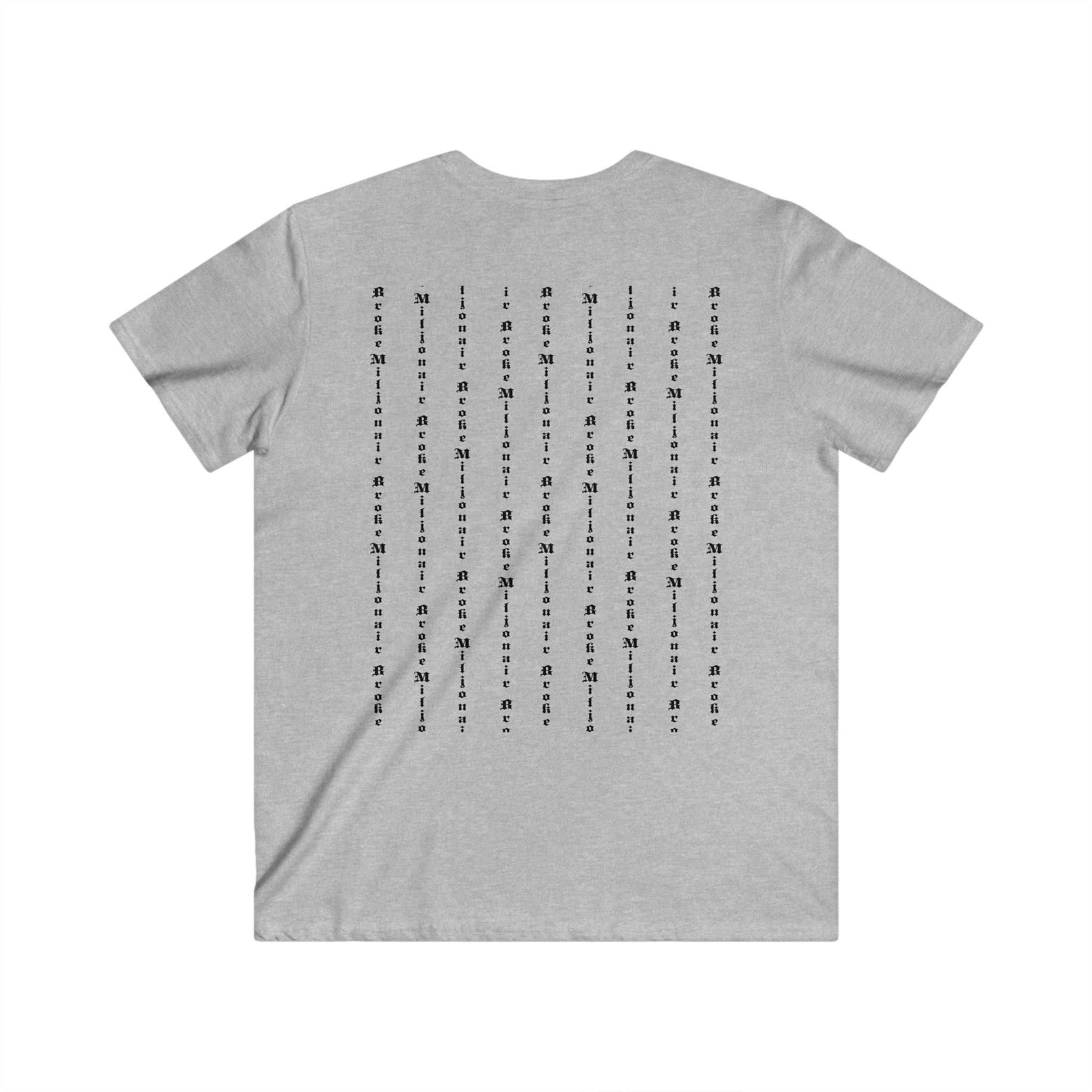Broke Miljonair "BM" Men's V-Neck Short Sleeve Tee