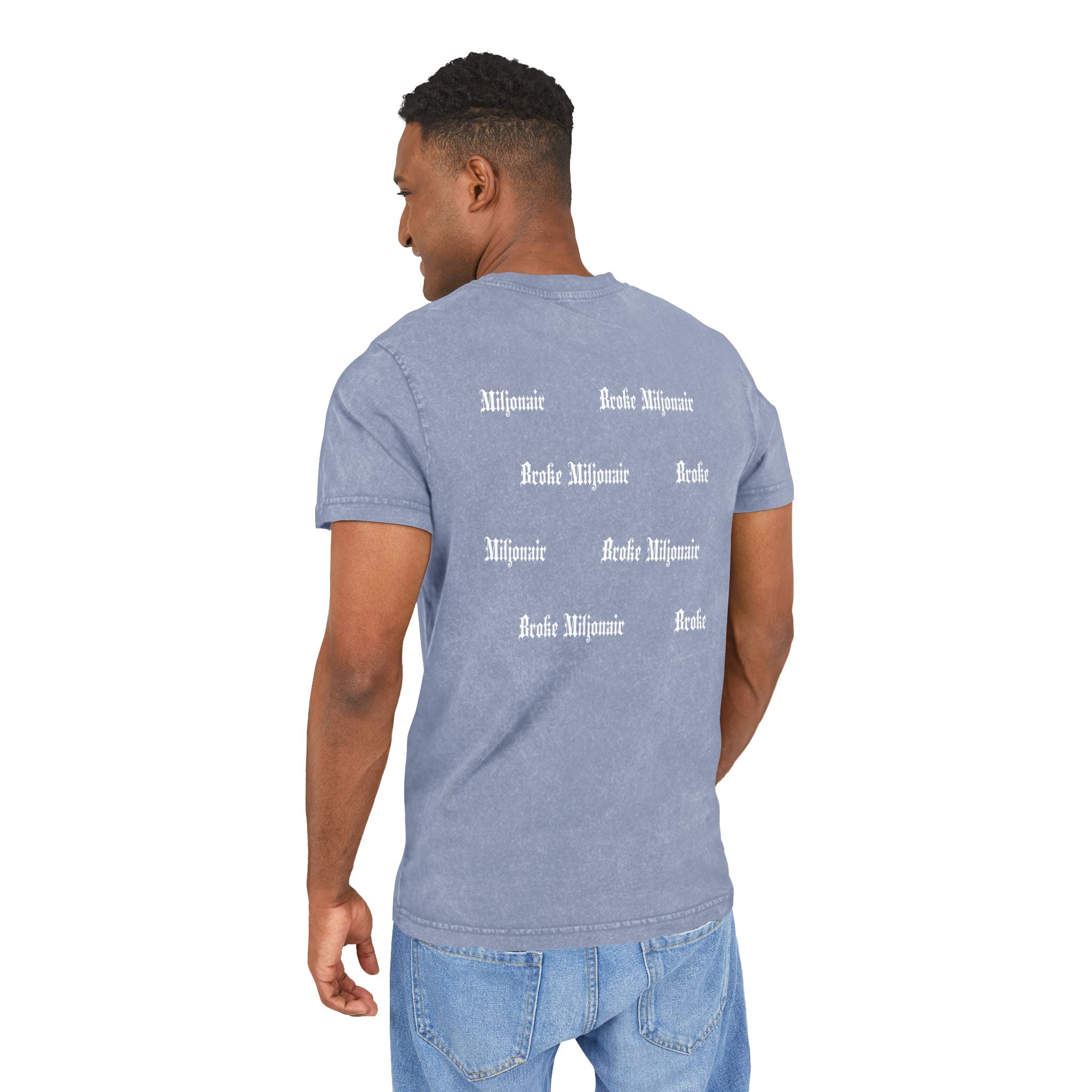 Broke Miljonair "BM" Acid Washed Round Neck Tee Regular Fit