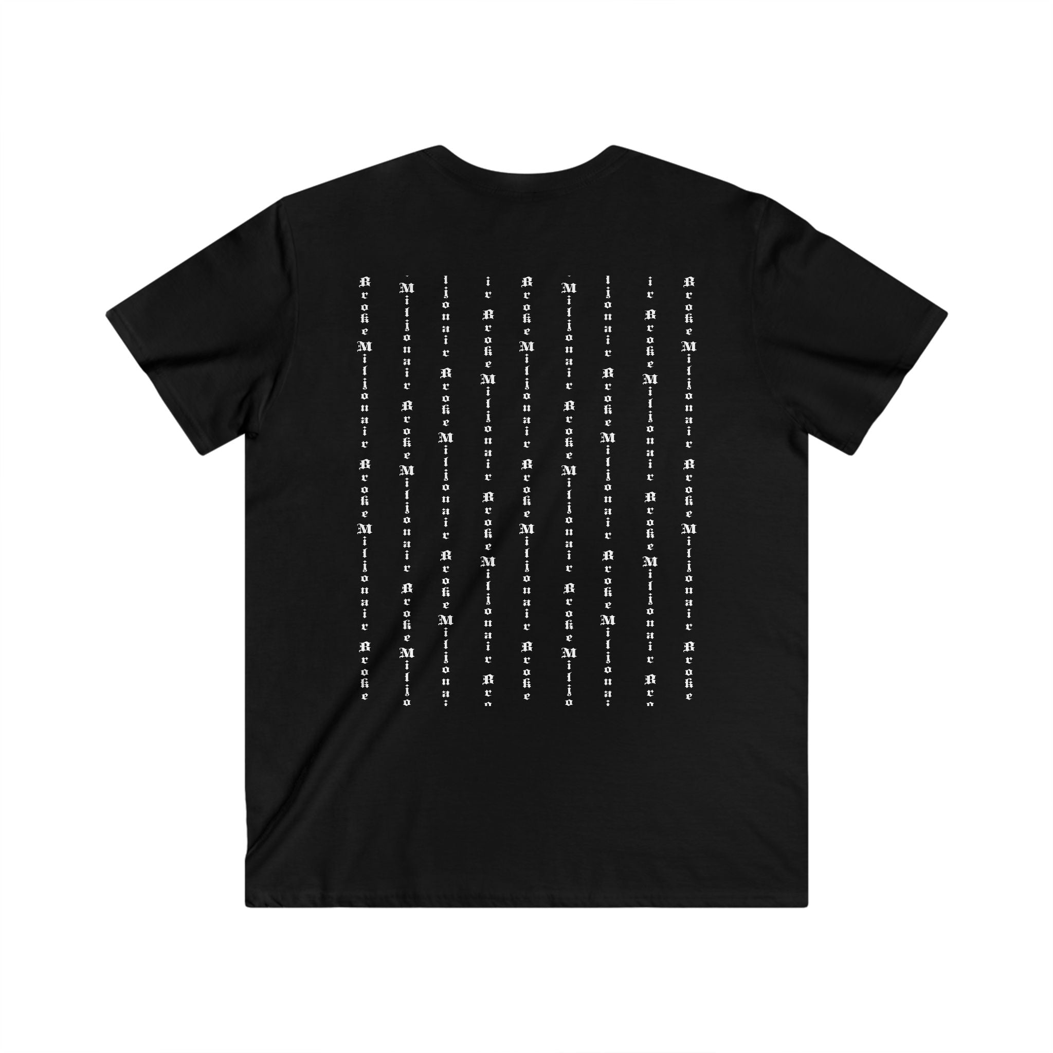 Broke Miljonair "BM" Men's V-Neck Short Sleeve Tee