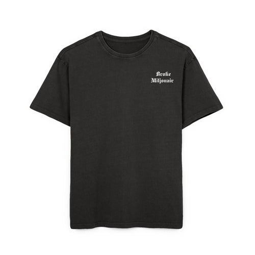 Broke Miljonair Men's Acid Washed Graphic Oversized Tee