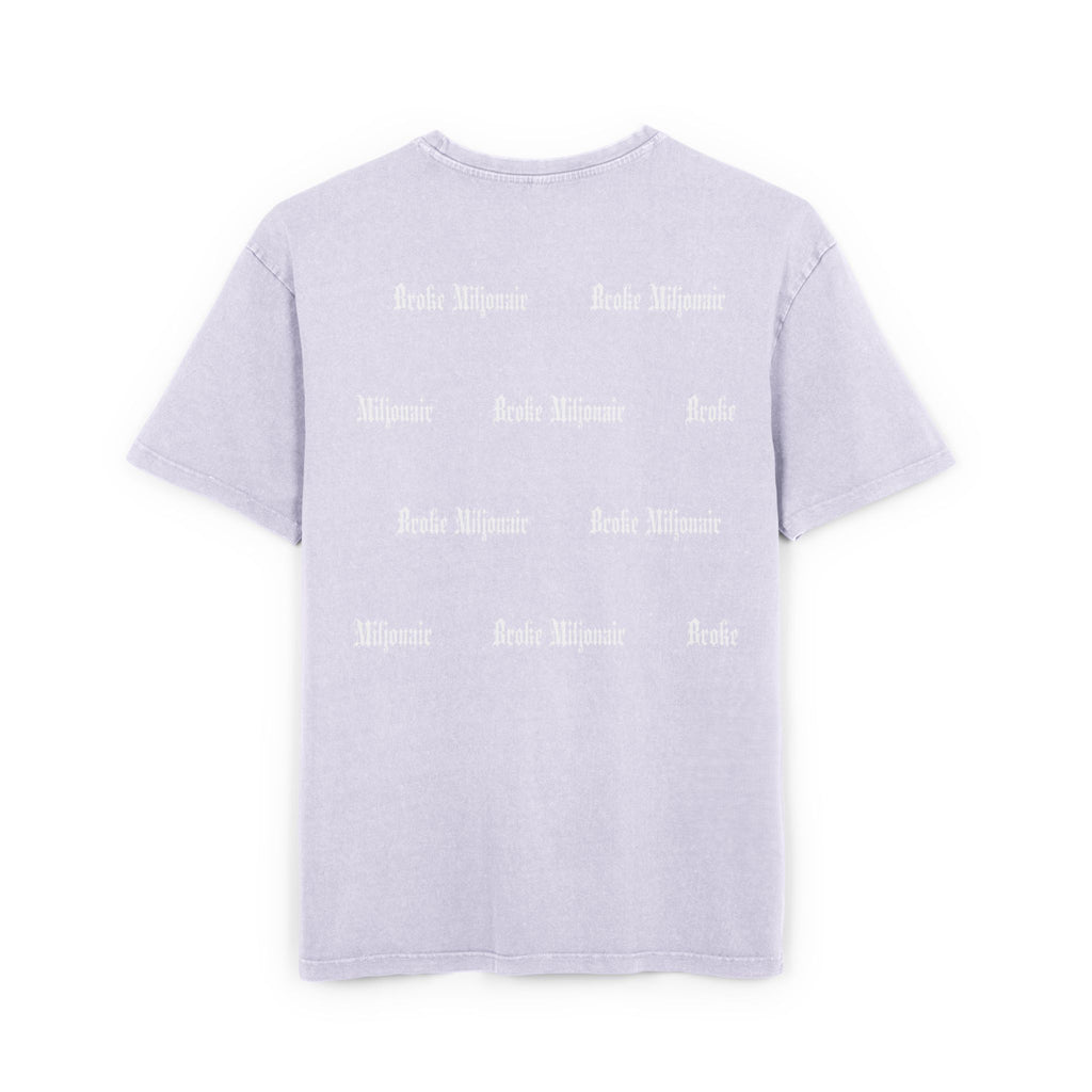Broke Miljonair Men's Acid Washed Graphic Oversized Tee
