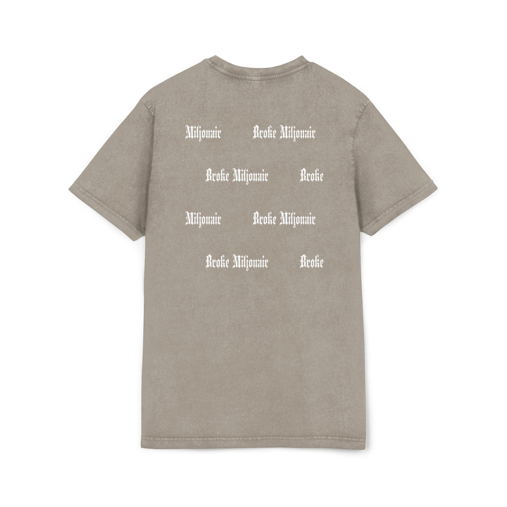Broke Miljonair "BM" Acid Washed Round Neck Tee Regular Fit