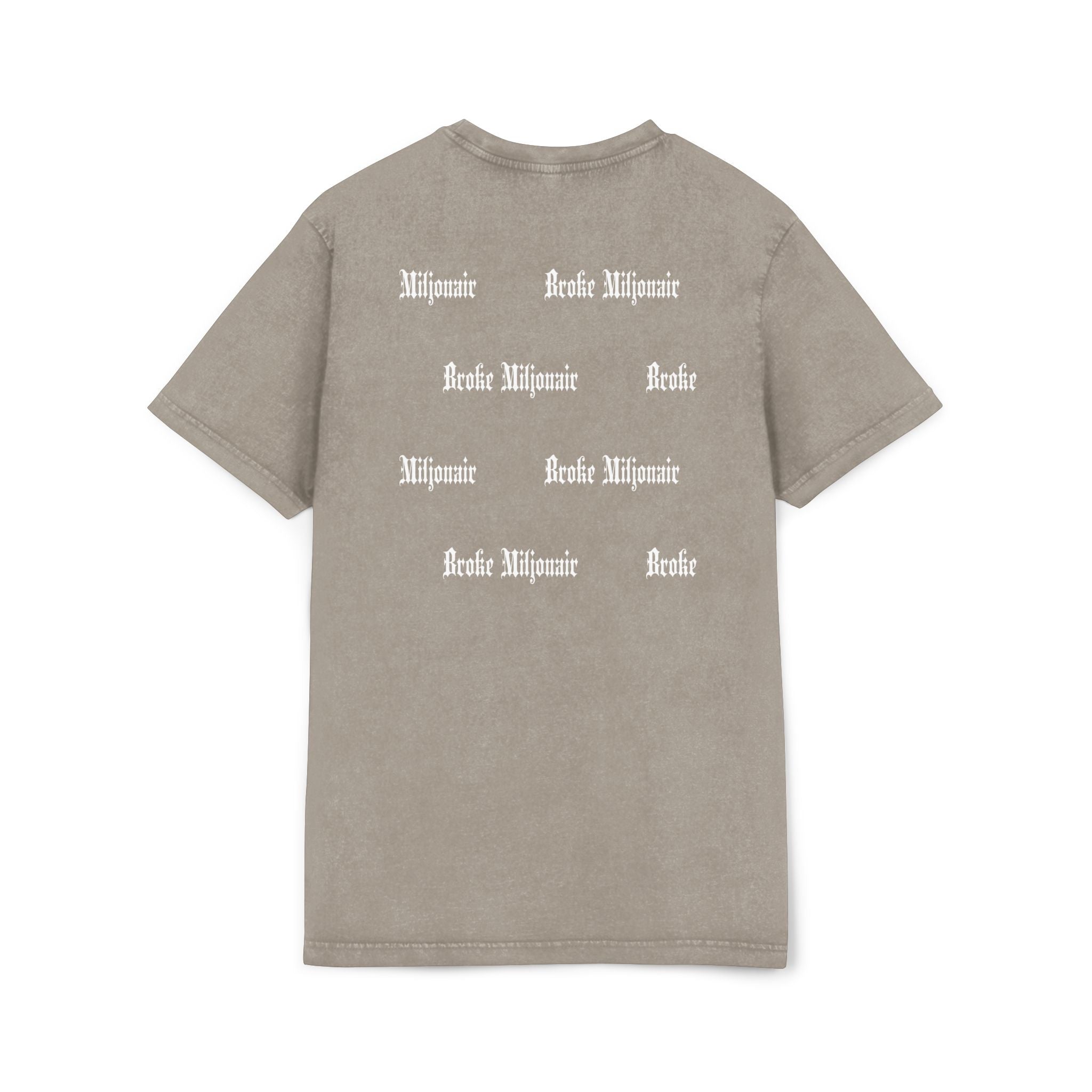 Broke Miljonair "BM" Acid Washed Round Neck Tee Regular Fit