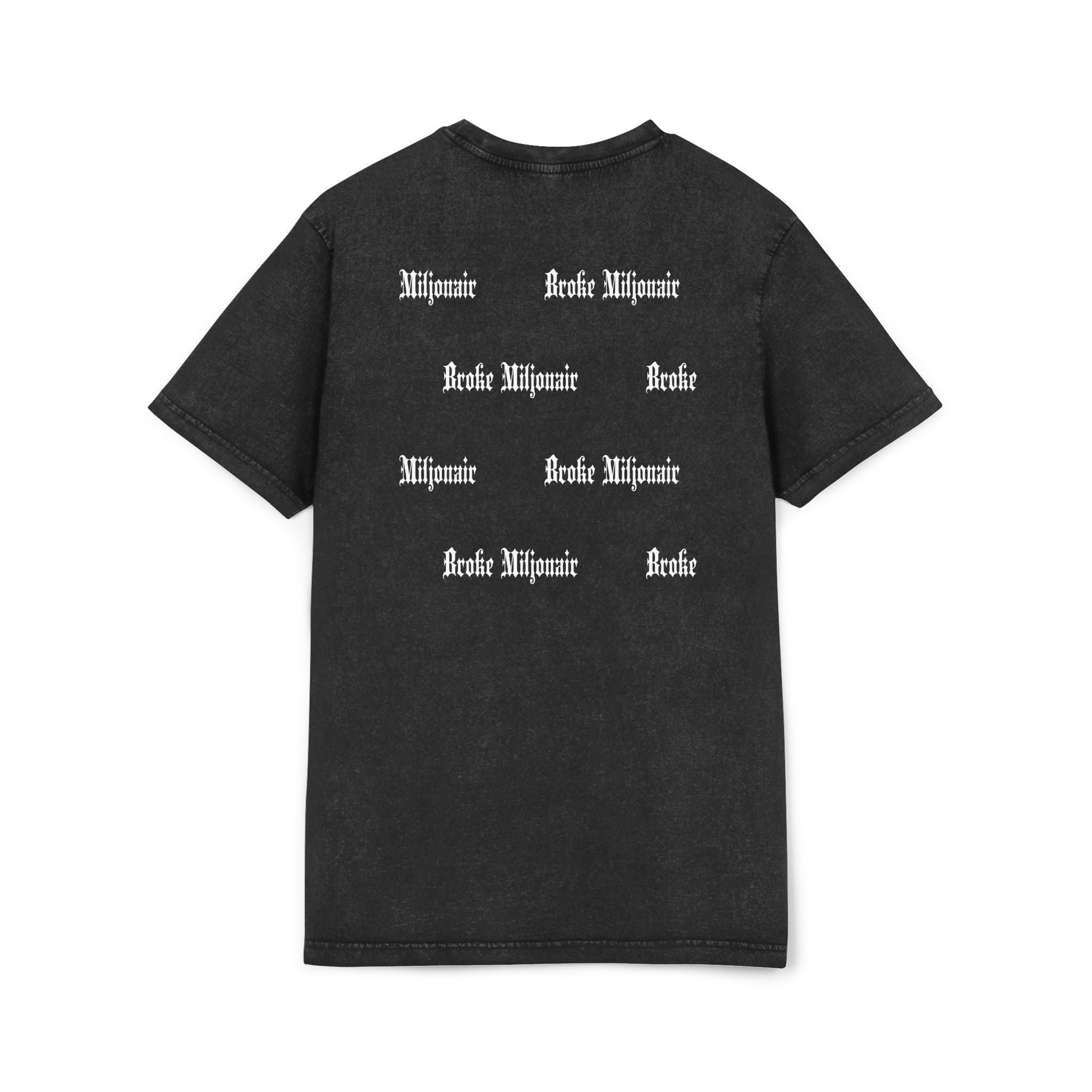 Broke Miljonair "BM" Acid Washed Round Neck Tee Regular Fit