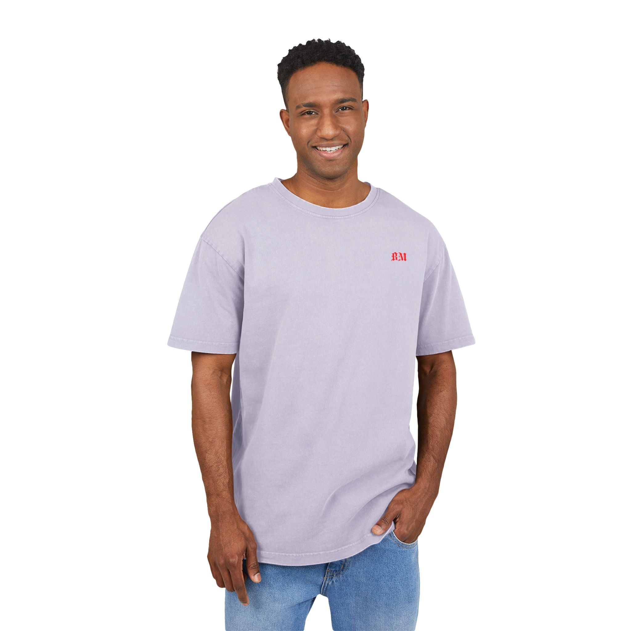 Broke Miljonair “BM” Acid Washed Floral Oversize Tee