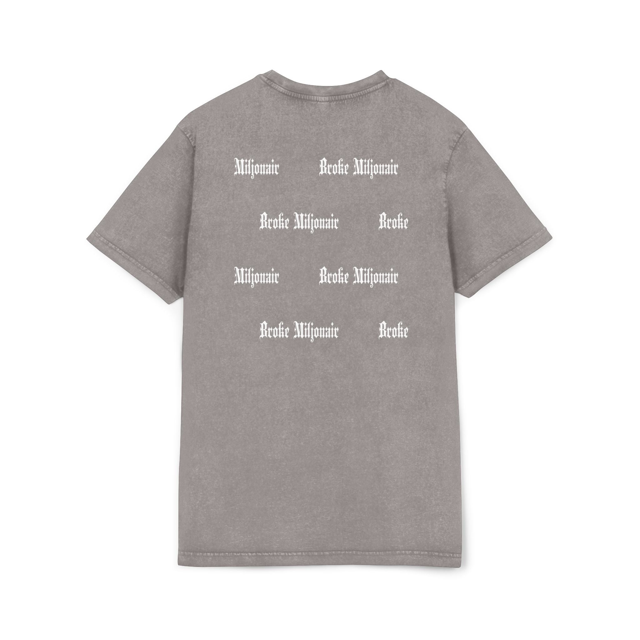 Broke Miljonair "BM" Acid Washed Round Neck Tee Regular Fit