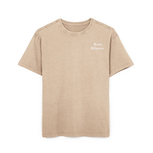 Broke Miljonair Men's Acid Washed Graphic Oversized Tee