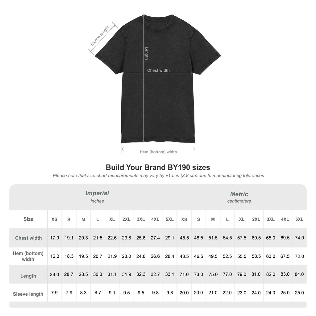 Broke Miljonair "BM" Acid Washed Round Neck Tee Regular Fit