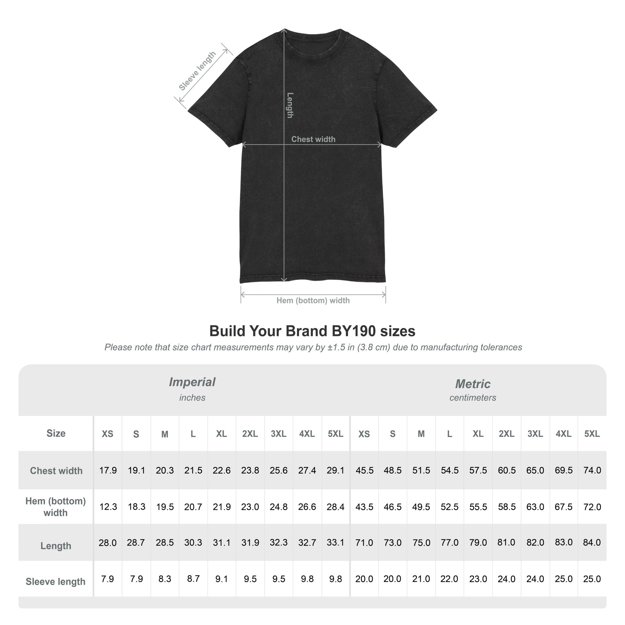 Broke Miljonair "BM" Acid Washed Round Neck Tee Regular Fit