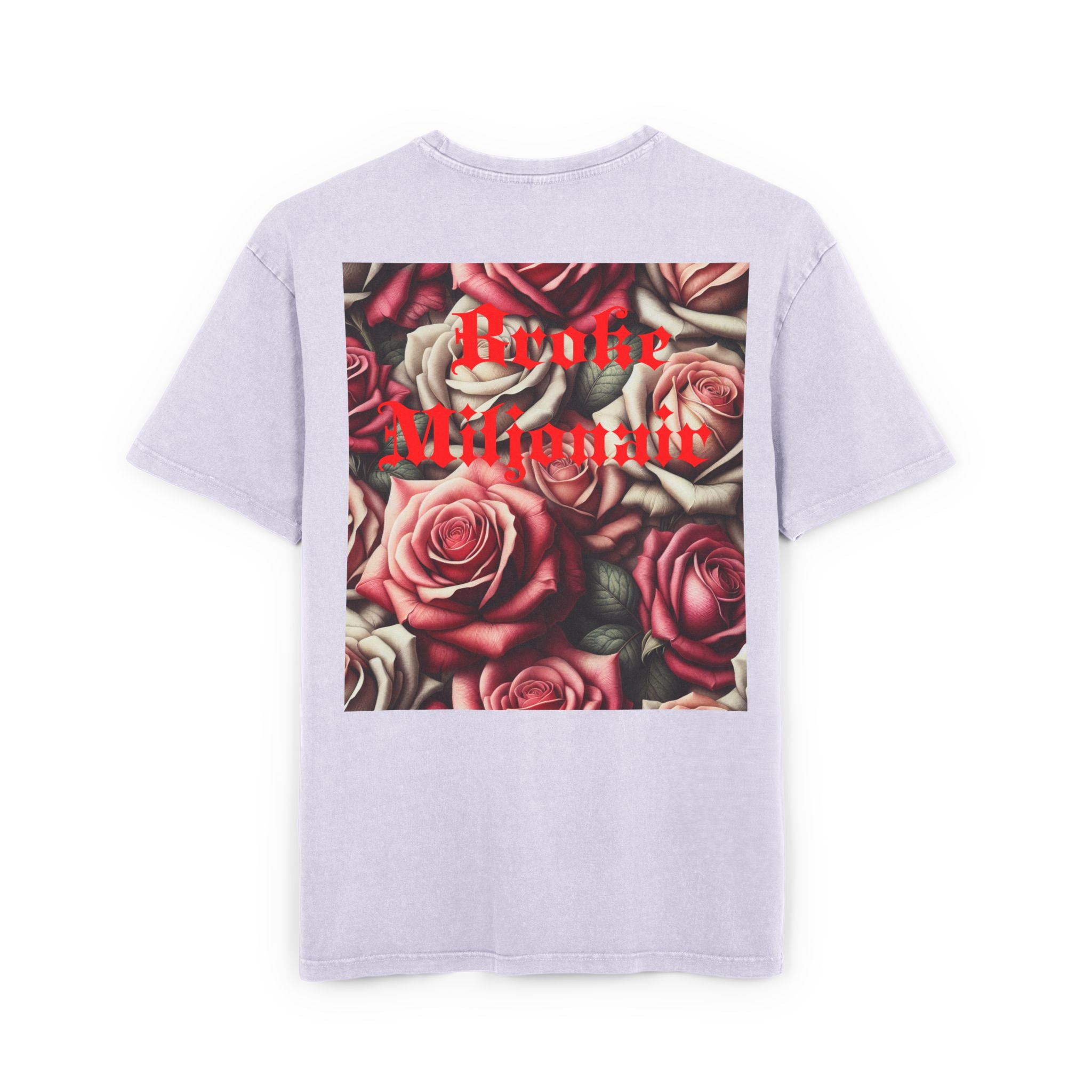 Broke Miljonair “BM” Acid Washed Floral Oversize Tee